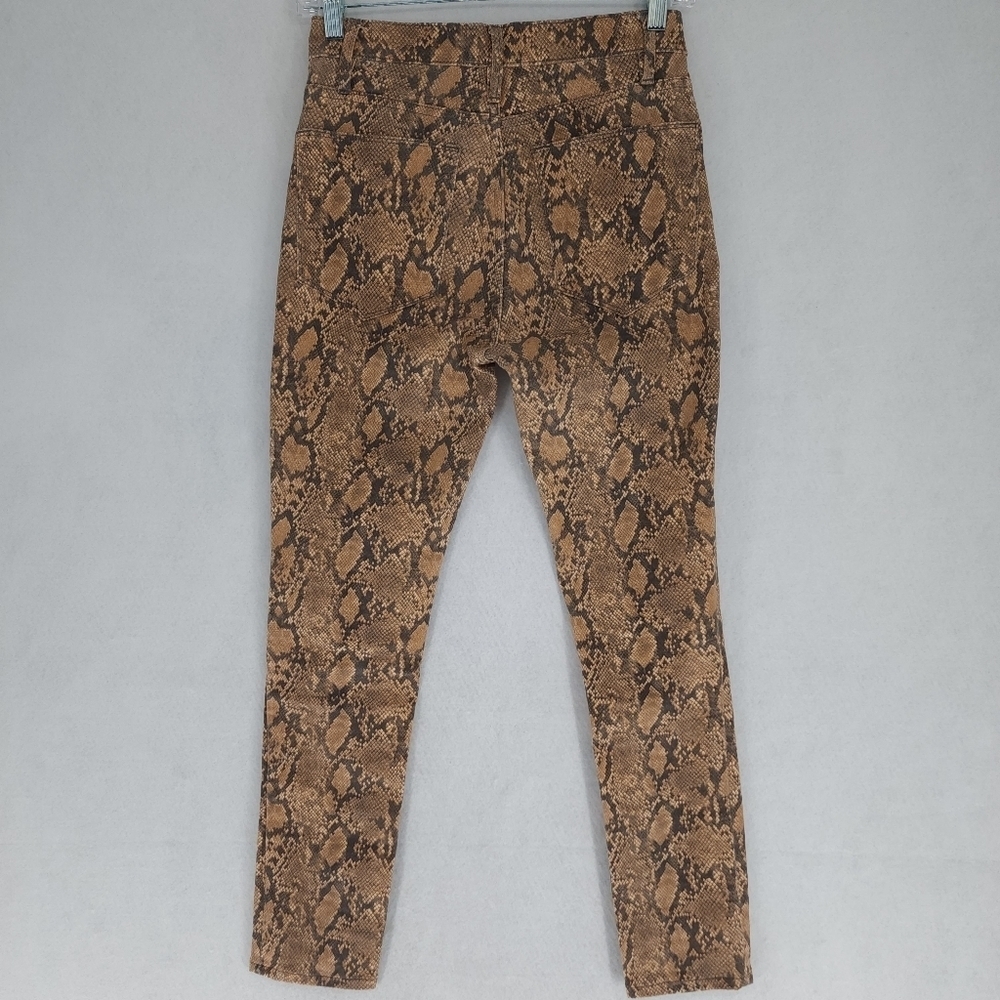 Frame Le High Skinny Crop Coated‎ Python Jeans - Picture 6 of 12